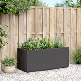 Jardinière gris foncé 80x36x35 cm PP