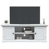 Meuble TV blanc 110x30x41 cm bois d'ingénierie