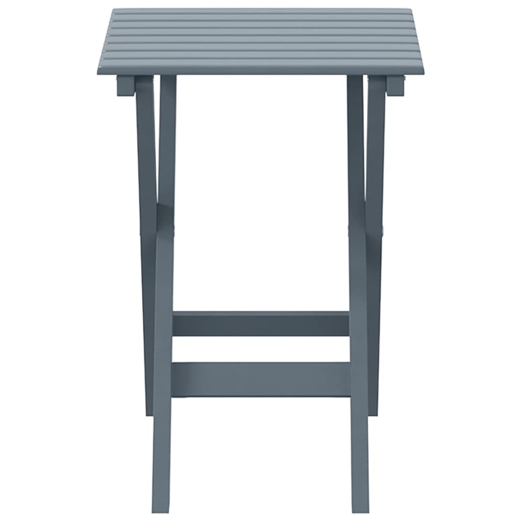 Table d’appoint pliable gris bois de peuplier massif