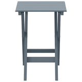 Table d’appoint pliable gris bois de peuplier massif