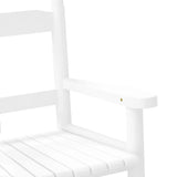 Chaise à bascule enfants blanc bois de peuplier massif