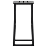 Tabourets de bar lot de 4 noir acier enduit de poudre