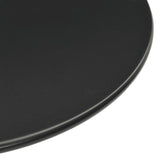 Table de jardin ronde noir Ø60x105 cm acier