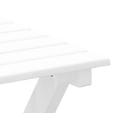 Chaises à bascule lot de 2 table pliable blanc massif peuplier