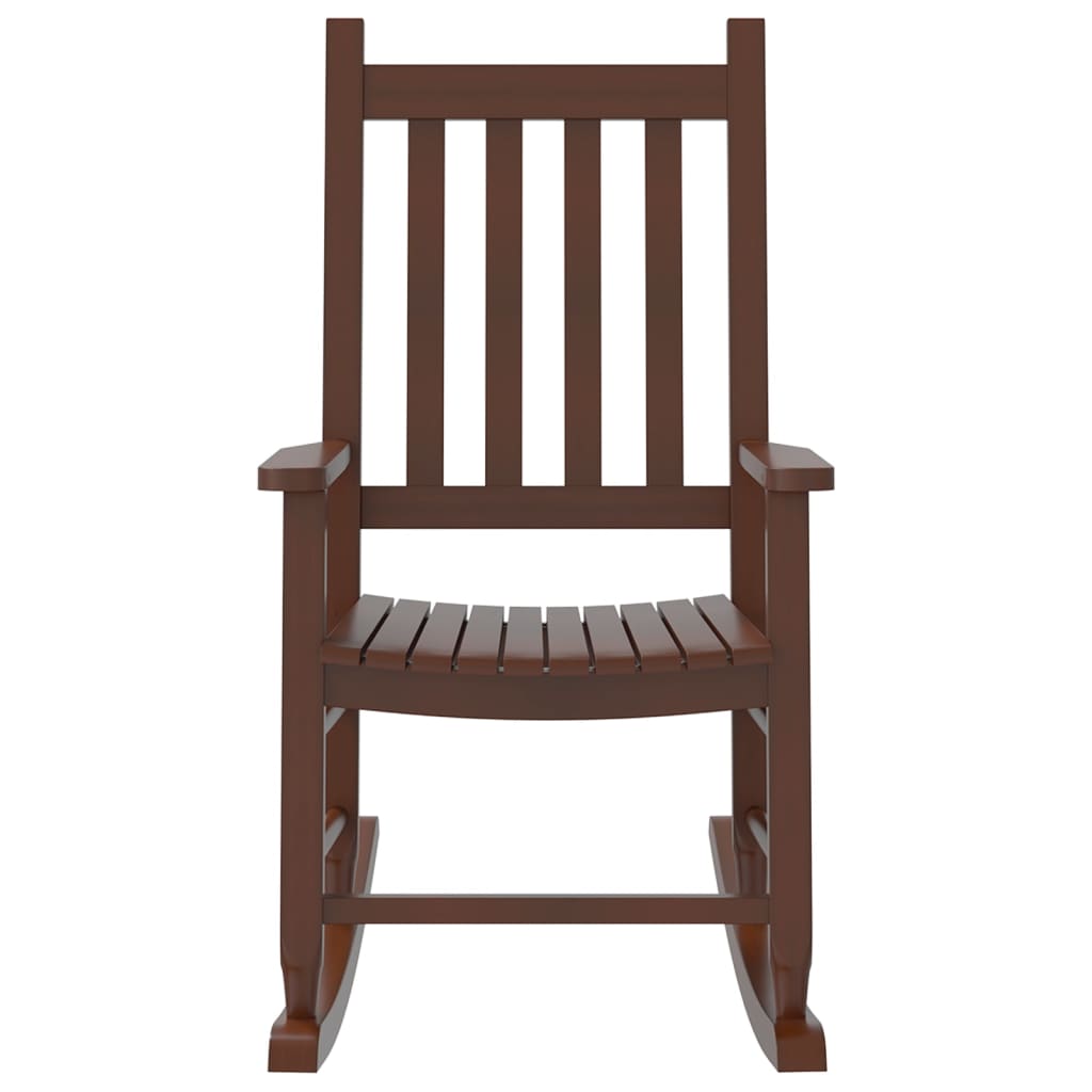 Chaises à bascule enfants lot de 2 marron bois peuplier massif