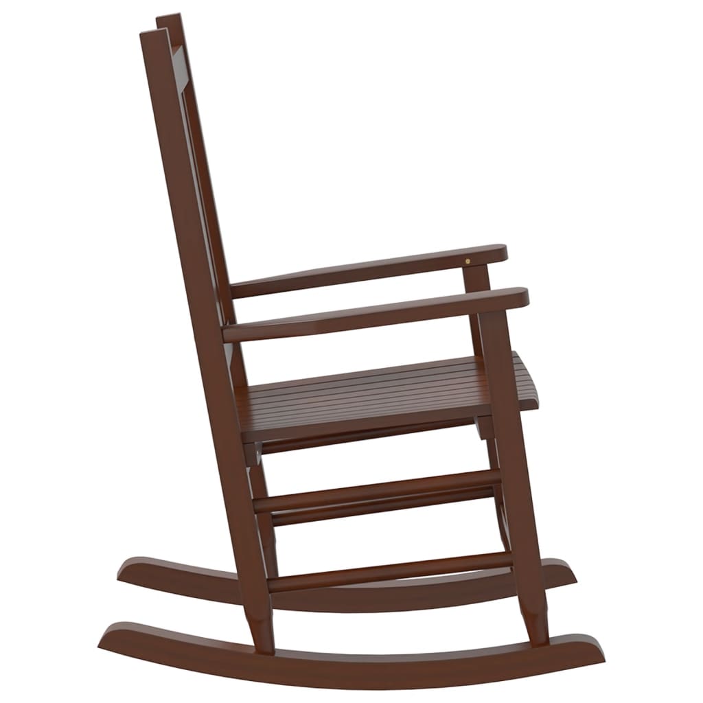 Chaises à bascule enfants lot de 2 marron bois peuplier massif