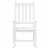 Chaises à bascule enfants lot de 2 blanc bois peuplier massif