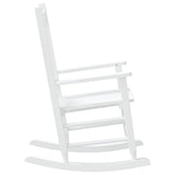 Chaises à bascule enfants lot de 2 blanc bois peuplier massif