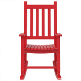 Chaises à bascule enfants lot de 2 rouge bois peuplier massif