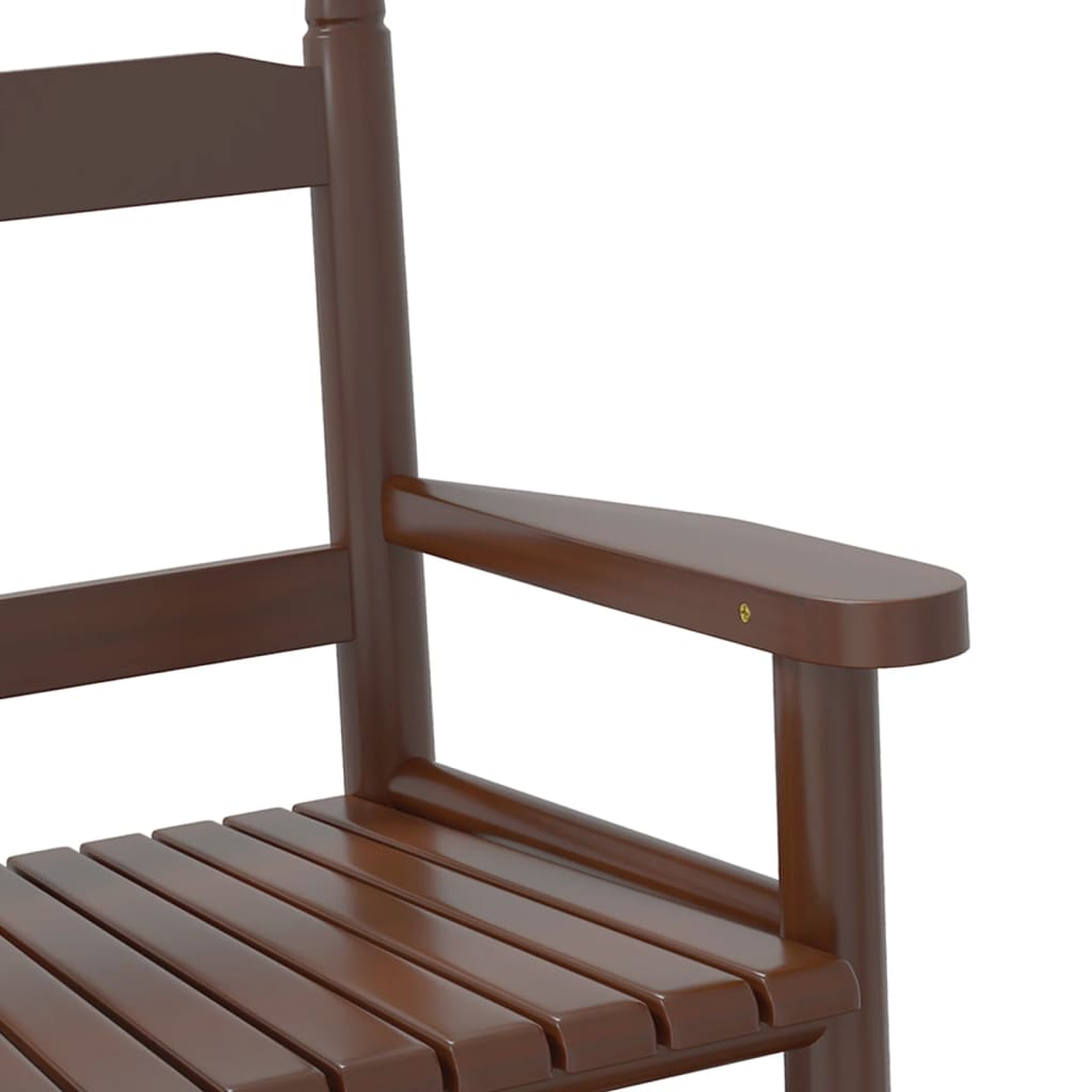 Chaises à bascule enfants lot de 2 marron bois peuplier massif