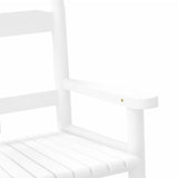 Chaises à bascule enfants lot de 2 blanc bois peuplier massif