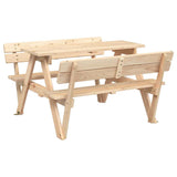 Table de pique-nique pour 4 enfants avec parasol bois de sapin