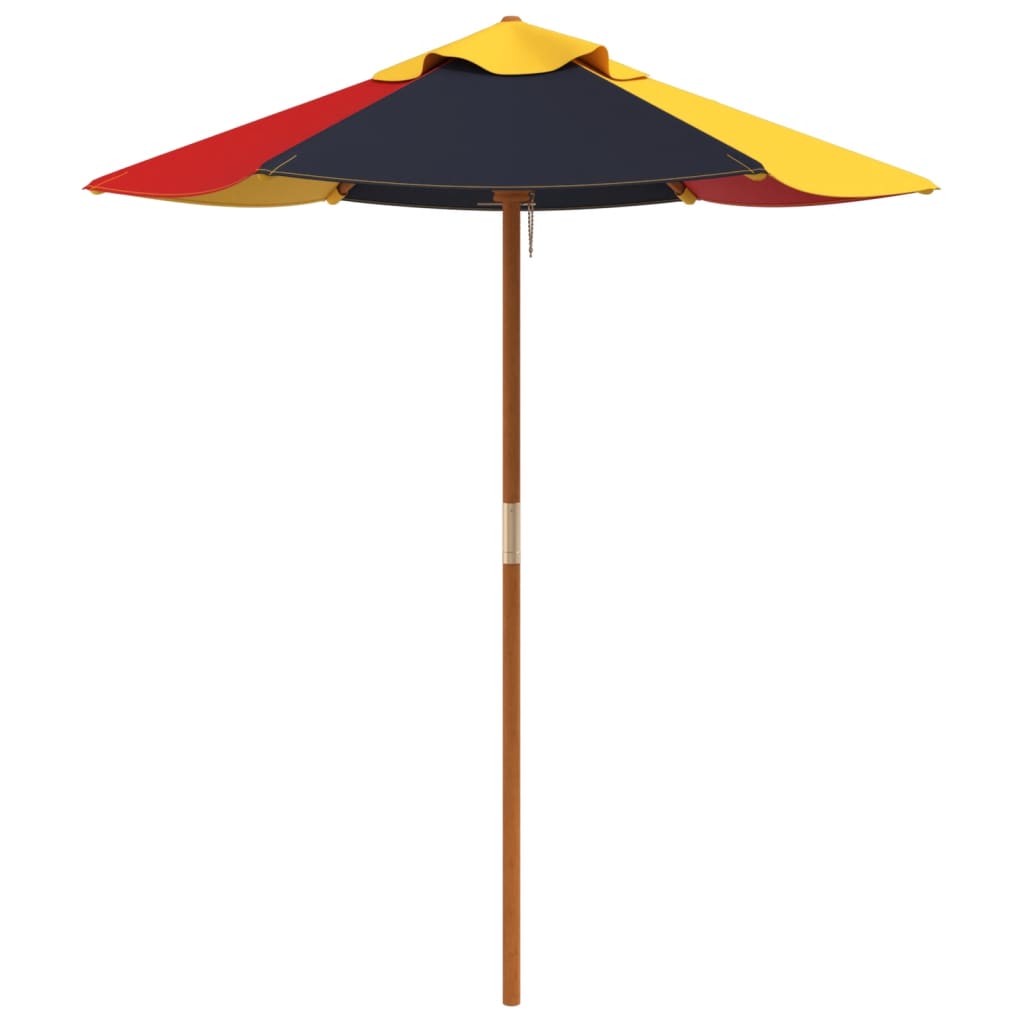 Parasol de jardin pour enfants avec poteau en bois Ø120x140 cm