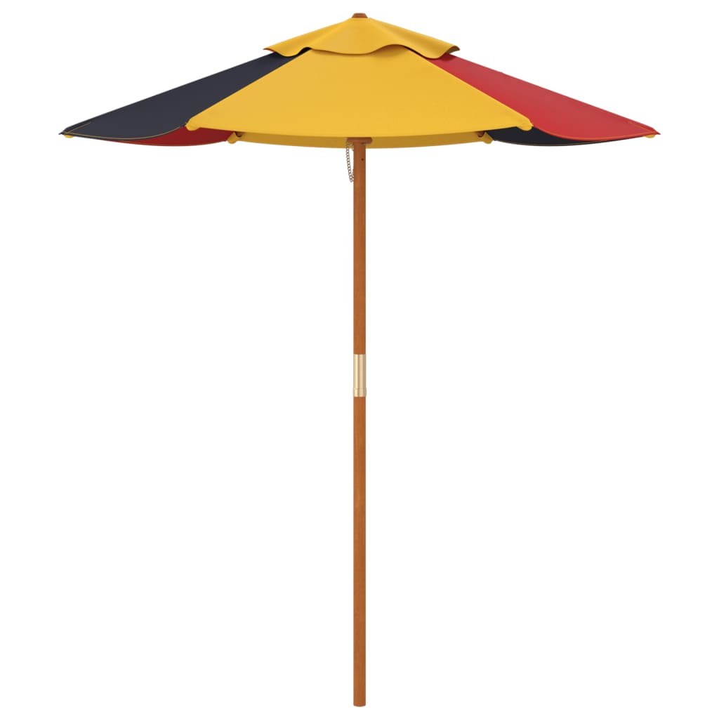 Parasol de jardin pour enfants avec poteau en bois Ø120x140 cm