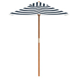 Parasol de jardin pour enfants avec poteau en bois Ø120x140 cm