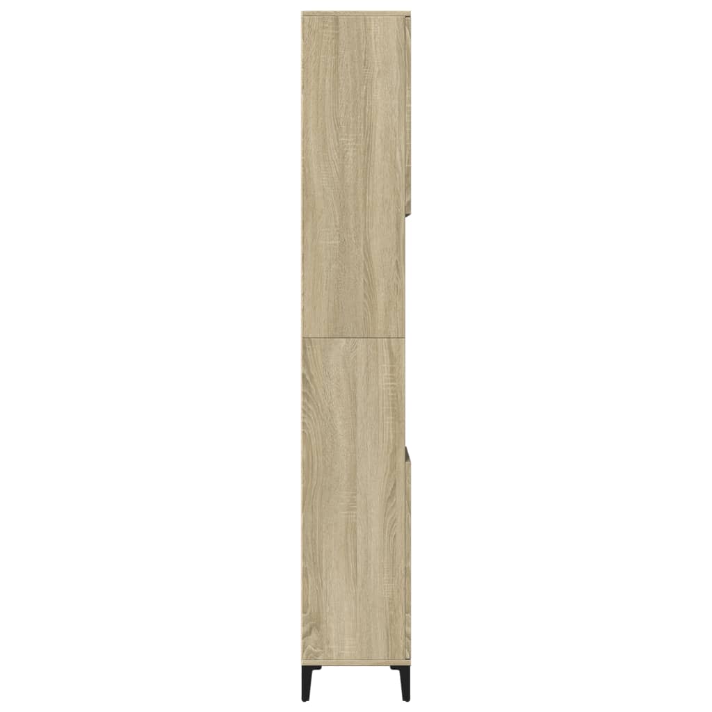 Armoire salle de bain chêne sonoma 30x30x190 cm