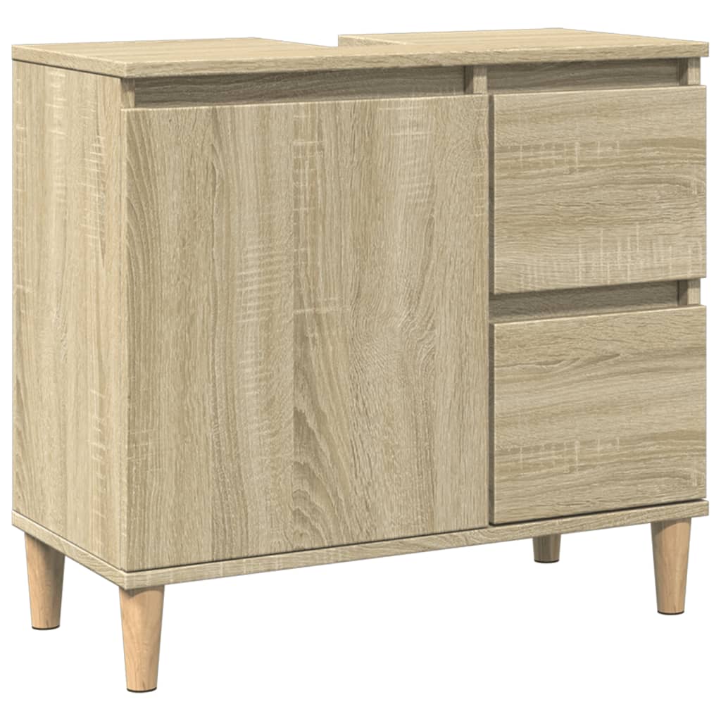 Armoire salle de bain chêne sonoma 65x33x60 cm