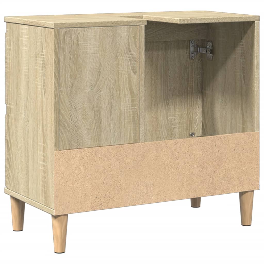 Armoire salle de bain chêne sonoma 65x33x60 cm