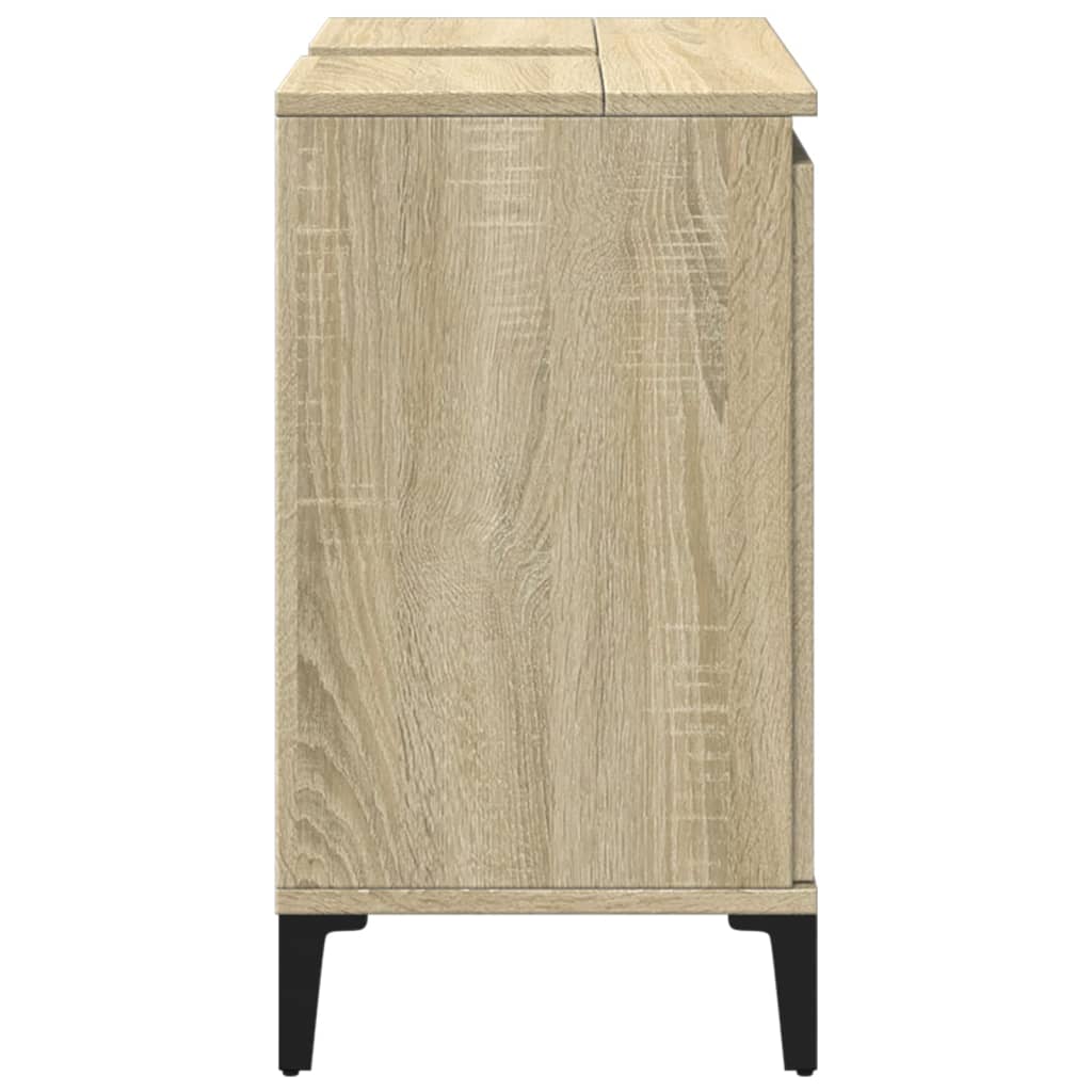 Meuble d'évier chêne sonoma 58x33x60 cm bois d'ingénierie