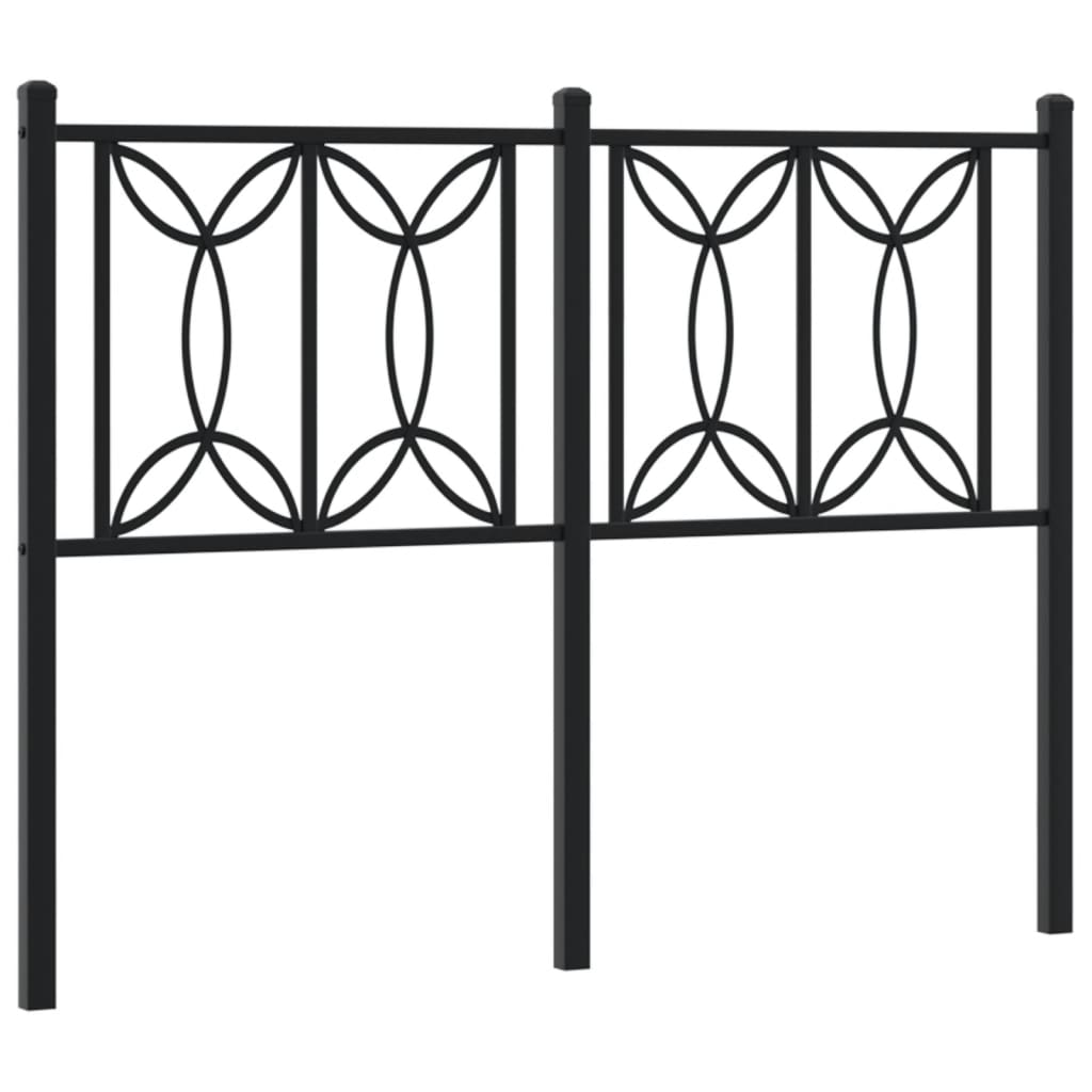 Tête de lit métal noir 120 cm