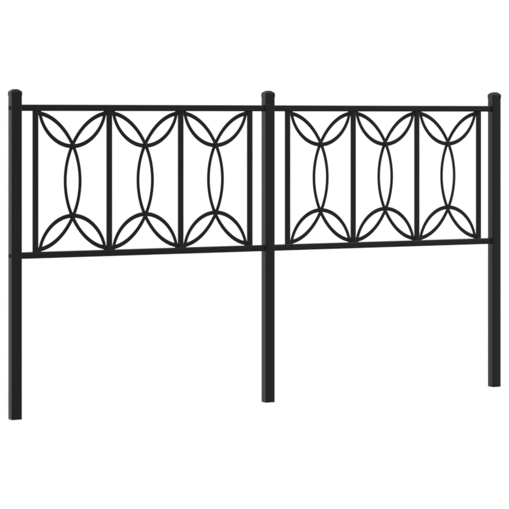 Tête de lit métal noir 150 cm