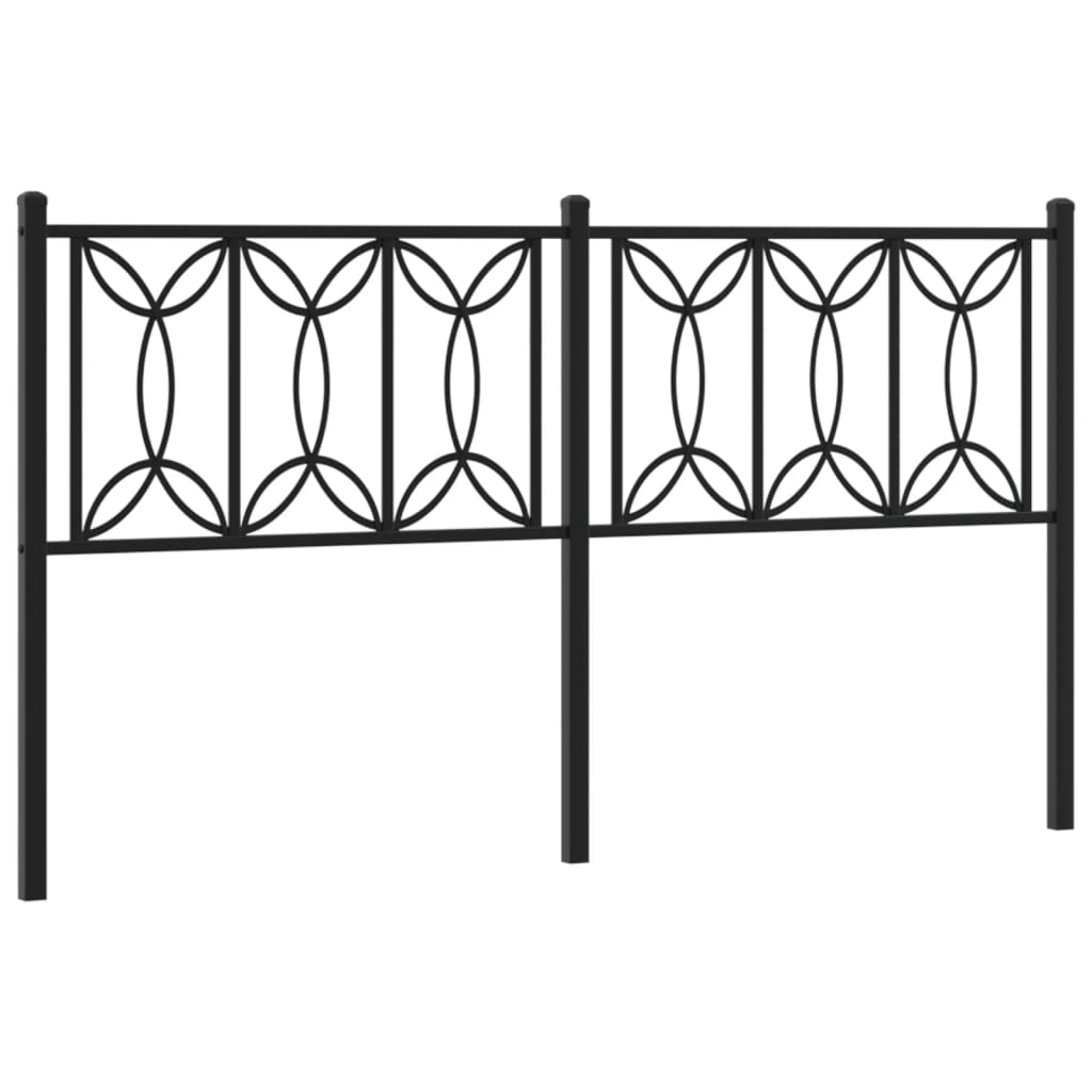 Tête de lit métal noir 160 cm