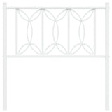 Tête de lit métal blanc 75 cm