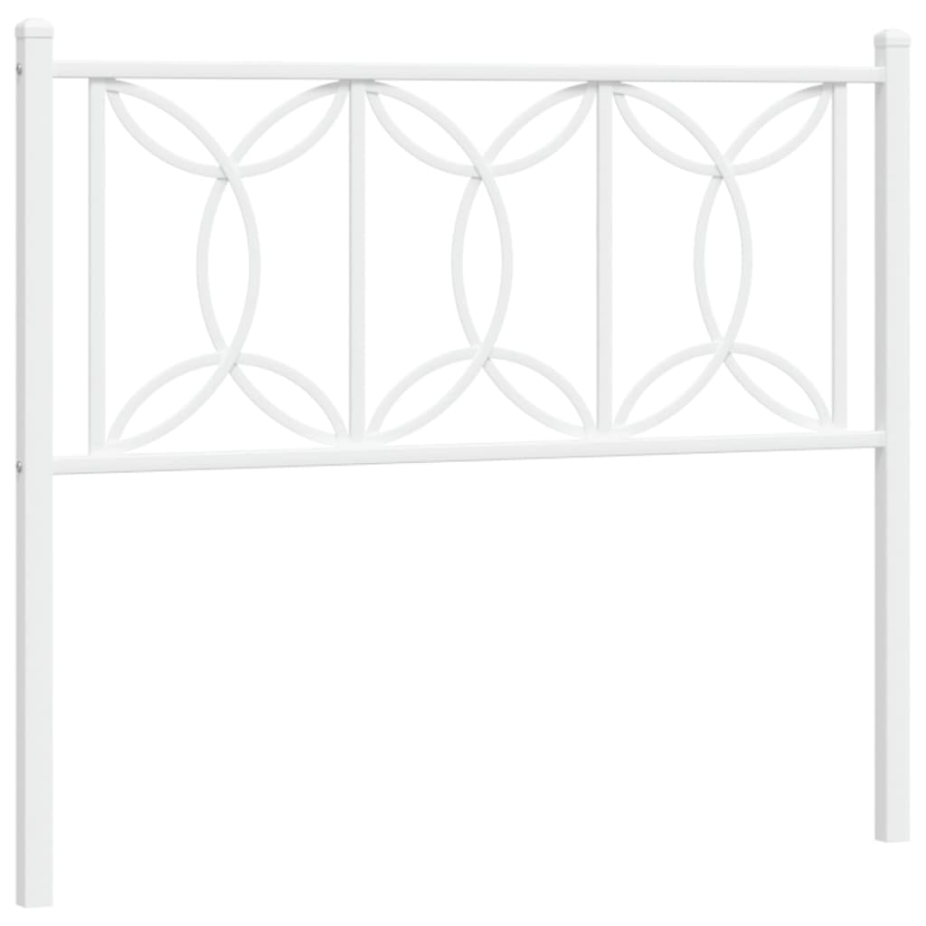 Tête de lit métal blanc 100 cm