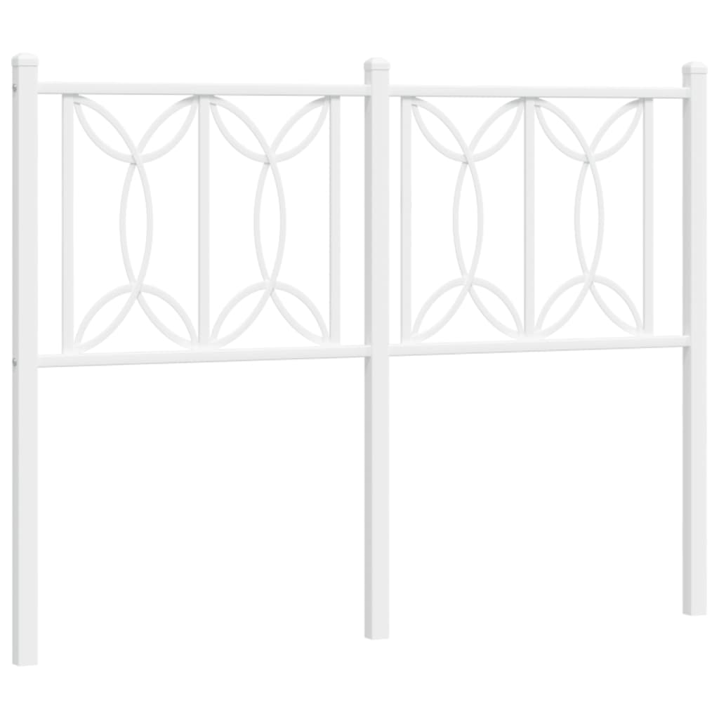 Tête de lit métal blanc 120 cm