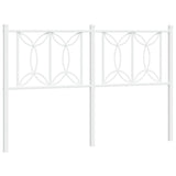 Tête de lit métal blanc 135 cm