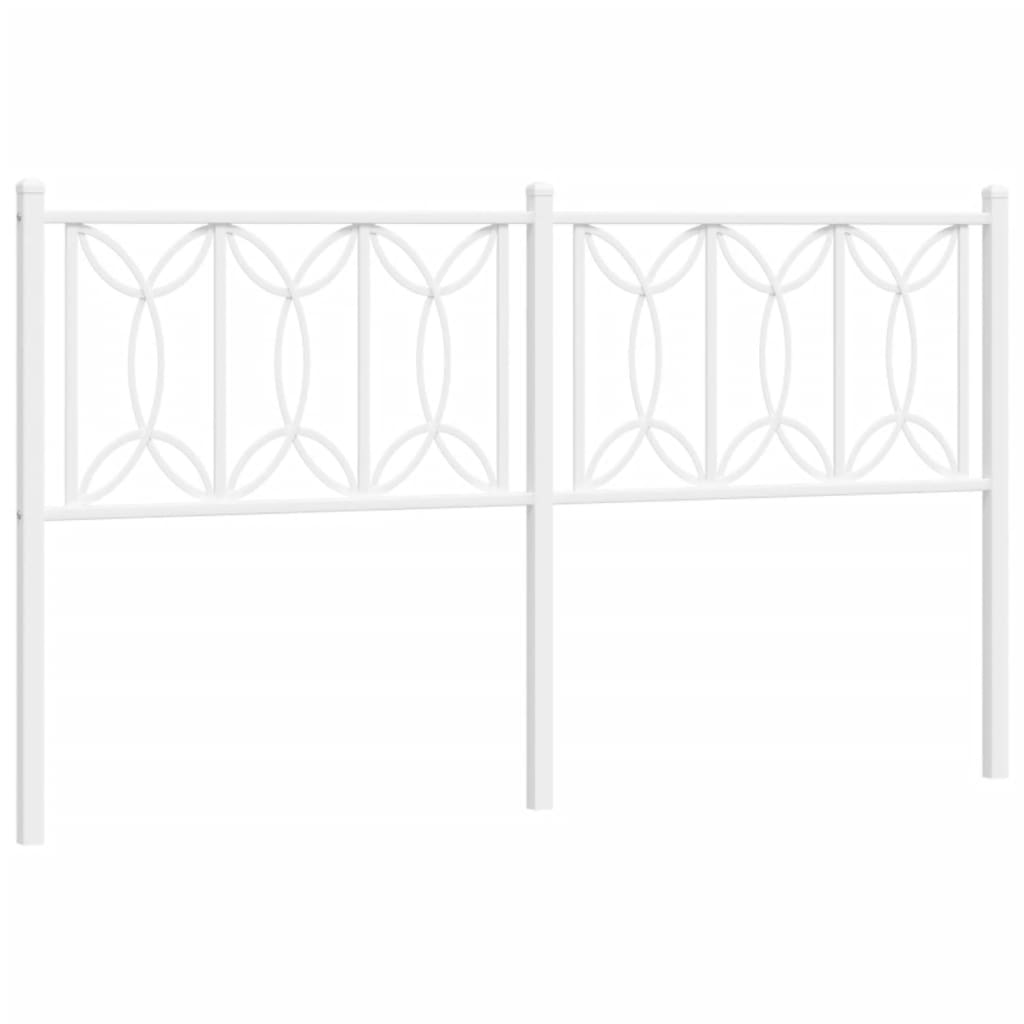 Tête de lit métal blanc 160 cm