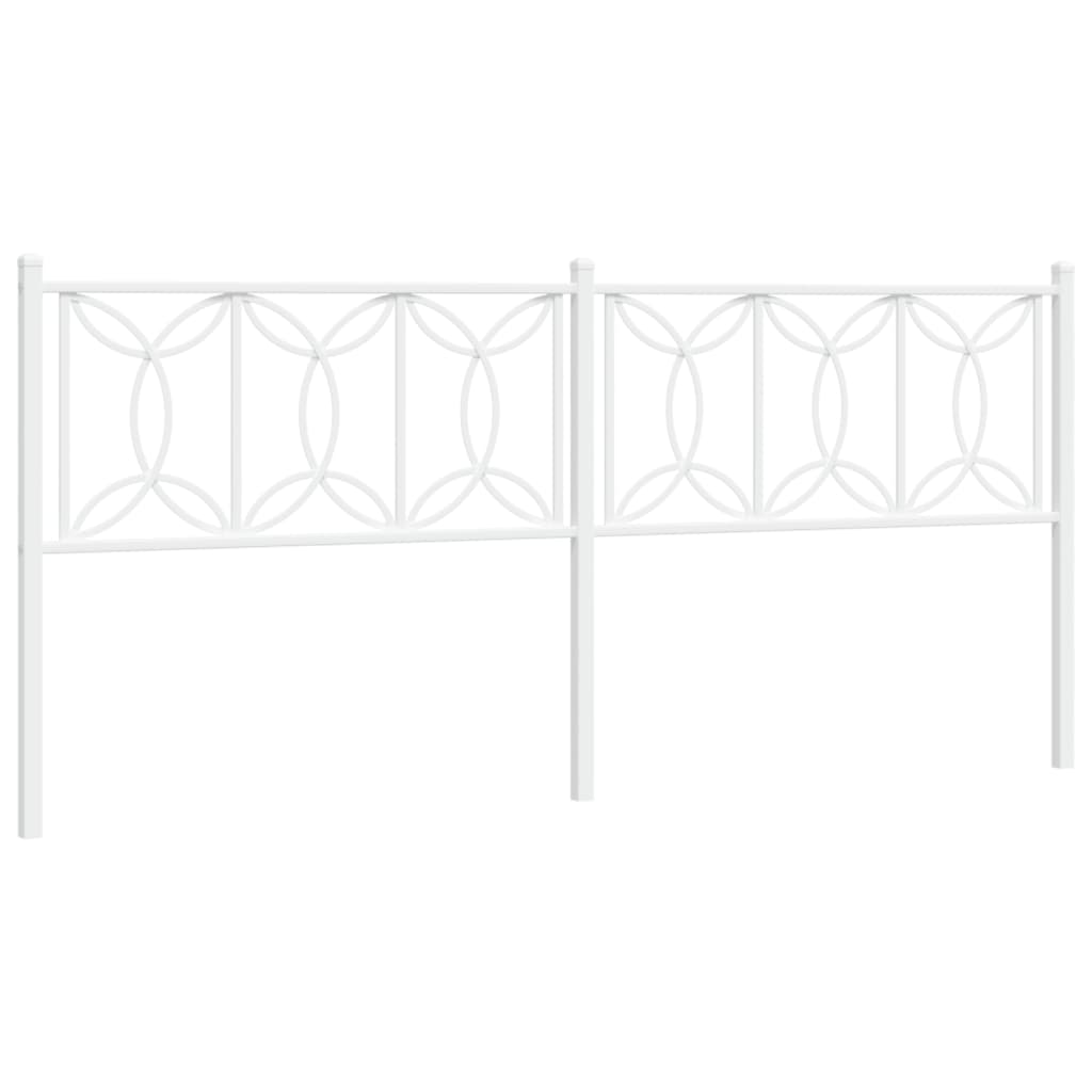 Tête de lit métal blanc 193 cm