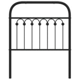 Tête de lit métal noir 75 cm