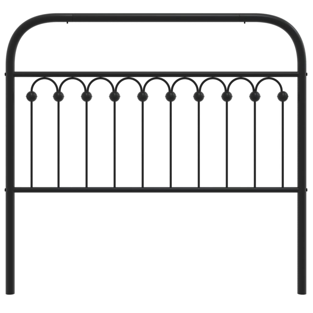 Tête de lit métal noir 107 cm