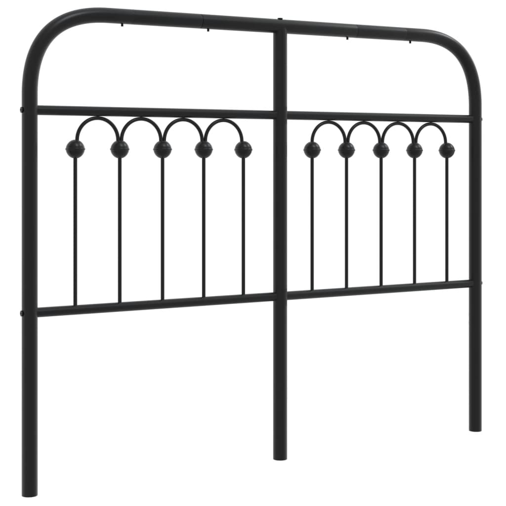 Tête de lit métal noir 120 cm