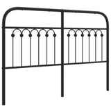 Tête de lit métal noir 135 cm