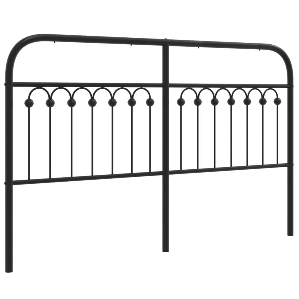 Tête de lit métal noir 150 cm