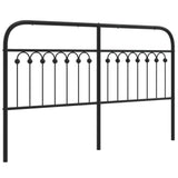 Tête de lit métal noir 150 cm