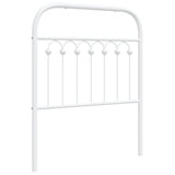 Tête de lit métal blanc 75 cm