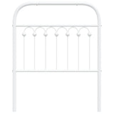 Tête de lit métal blanc 75 cm