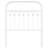 Tête de lit métal blanc 80 cm