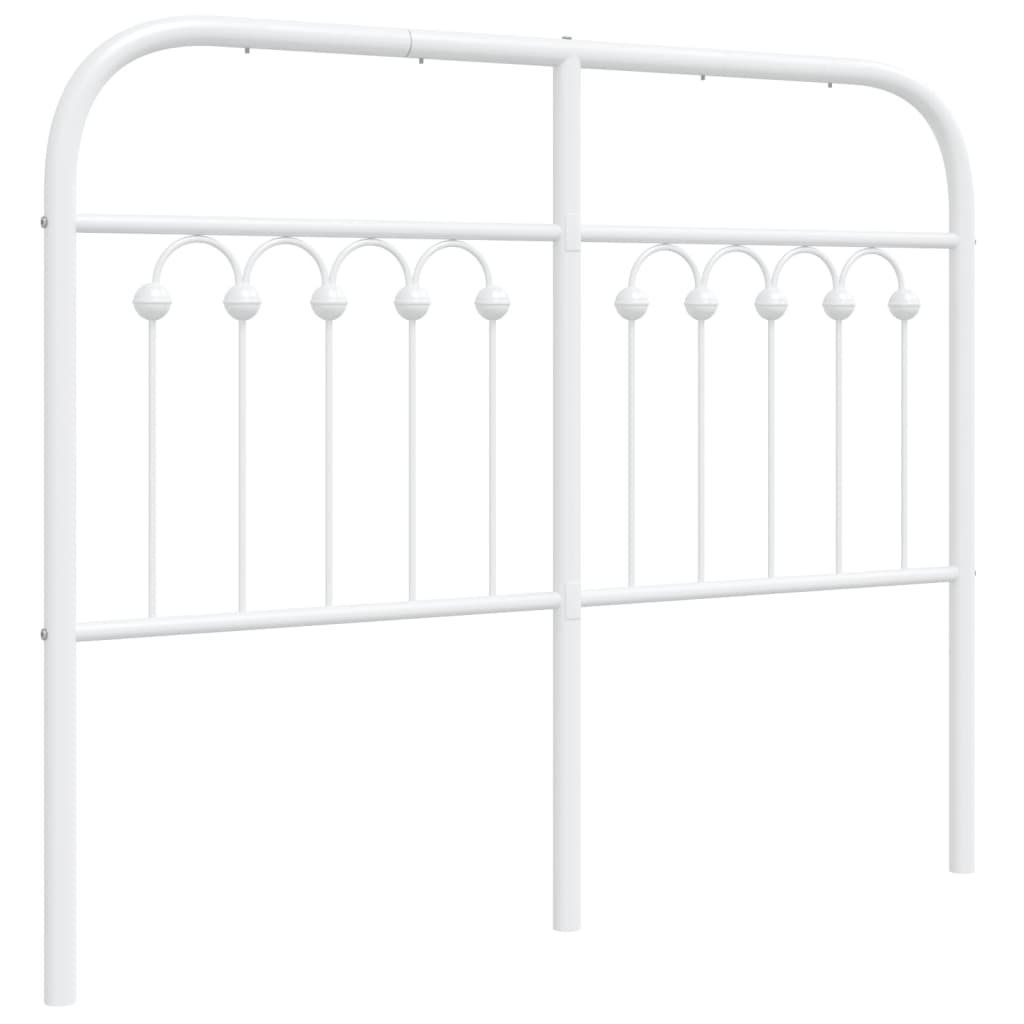 Tête de lit métal blanc 120 cm