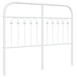 Tête de lit métal blanc 120 cm