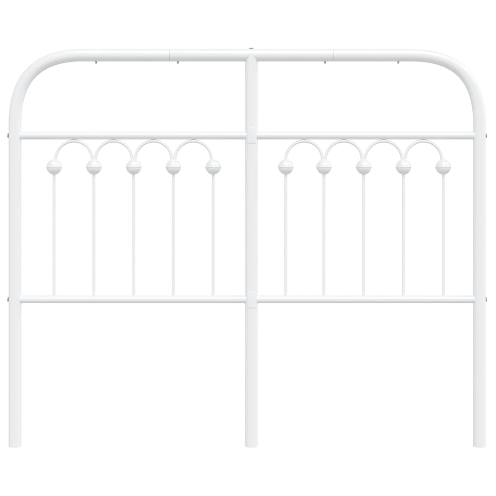 Tête de lit métal blanc 120 cm