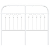 Tête de lit métal blanc 120 cm