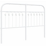 Tête de lit métal blanc 135 cm