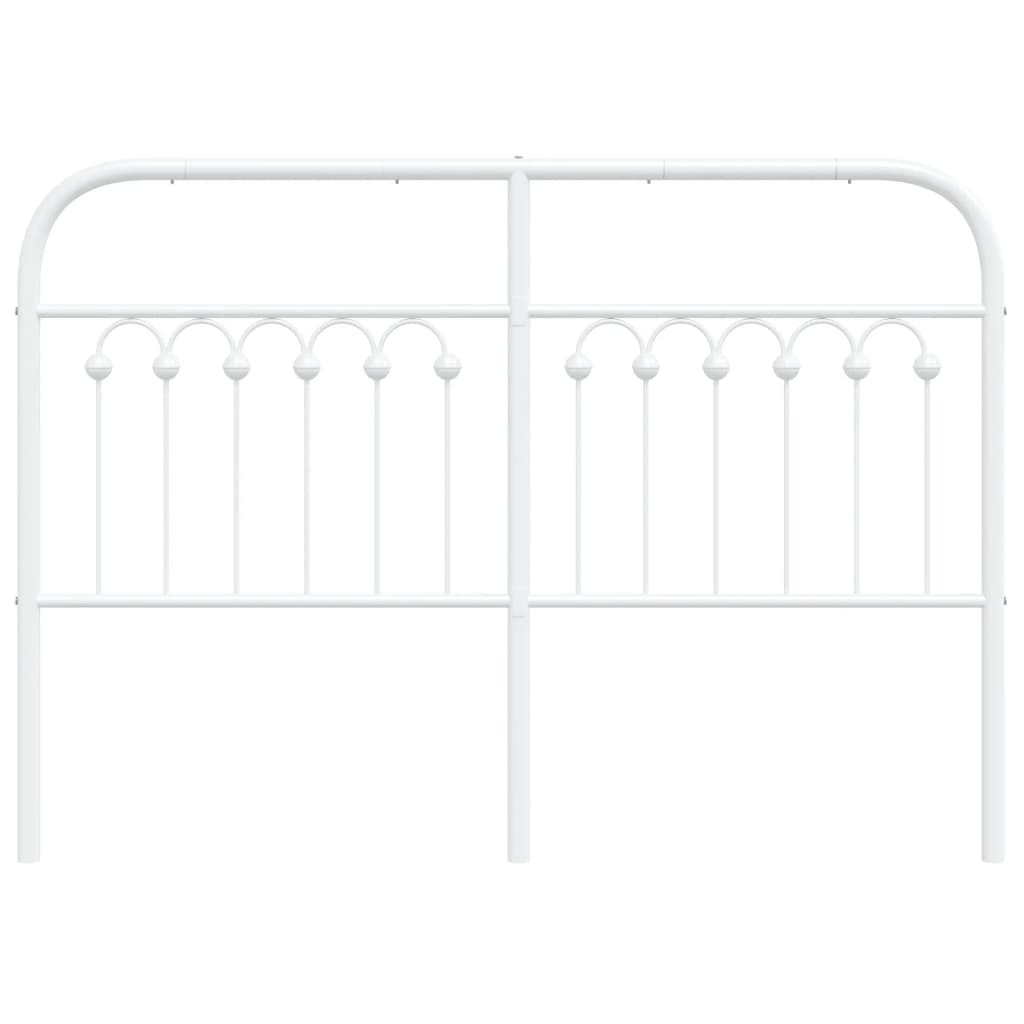 Tête de lit métal blanc 135 cm