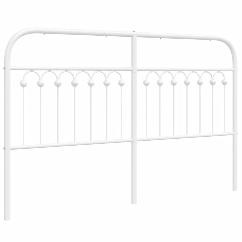 Tête de lit métal blanc 150 cm