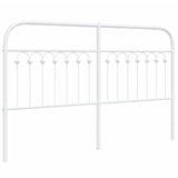 Tête de lit métal blanc 150 cm