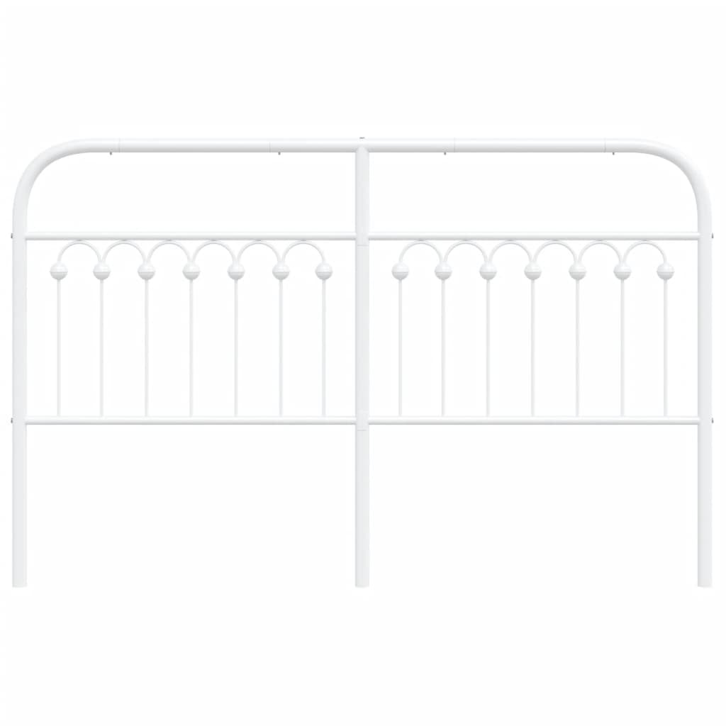 Tête de lit métal blanc 150 cm